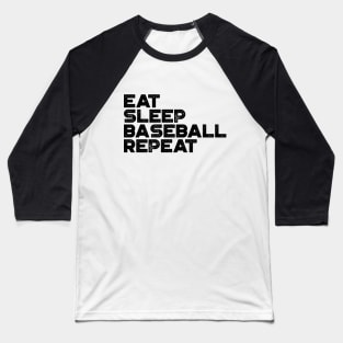 Eat Sleep Baseball Repeat Funny Vintage Retro Baseball T-Shirt